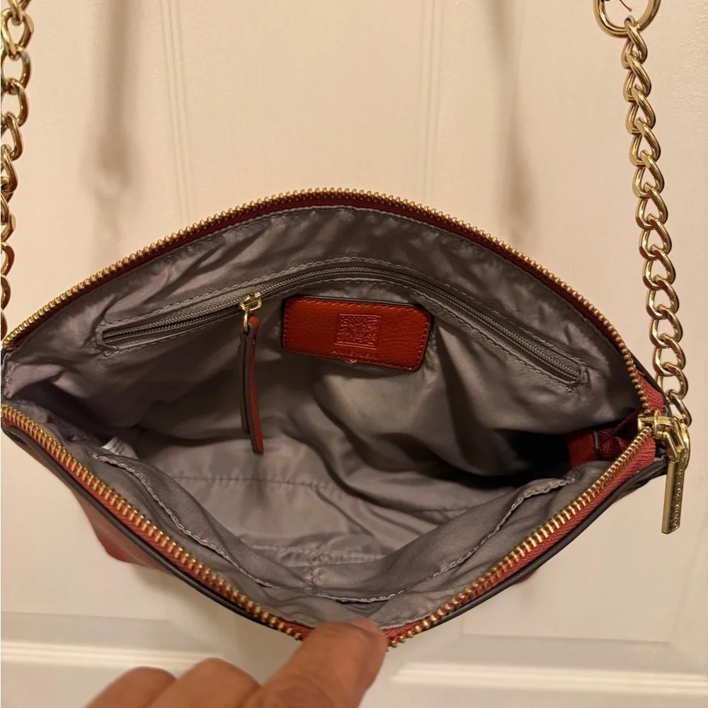 Anne Kline Elegant Red Crossbody Bag